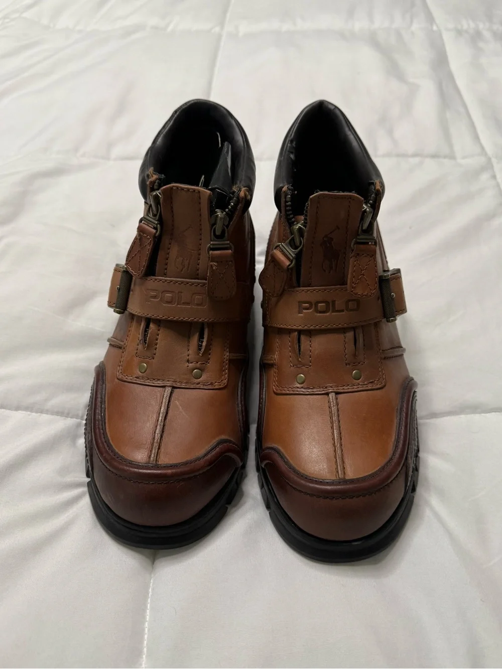 Men's Polo Brown Leather Vintage boots